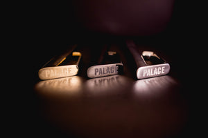 All three variants of the sabre engraved with the PALACE logo